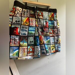 Joe Boxer Multicolor Graphic Swim Shorts